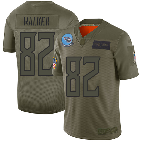 Tennessee Titans #82 Delanie Walker Camo Youth Stitched Limited 2019 Salute to Service Jersey Youth cheap jerseys for sale - CheapJerseys.Shop