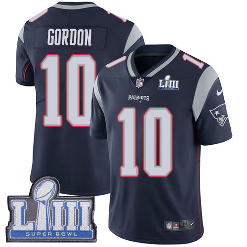 New England Patriots #10 Josh Gordon Navy Blue Team Color Super Bowl LIII Bound Youth Stitched Vapor Untouchable Limited Jersey Youth cheap jerseys for sale - CheapJerseys.Shop