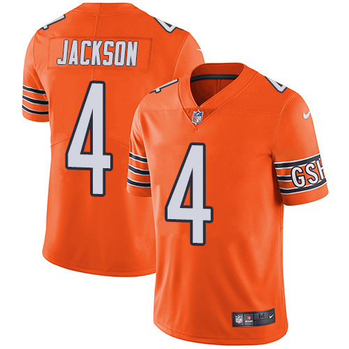 Bears #4 Eddie Jackson Orange Men's Stitched Limited Rush Jersey cheap jerseys for sale - CheapJerseys.Shop