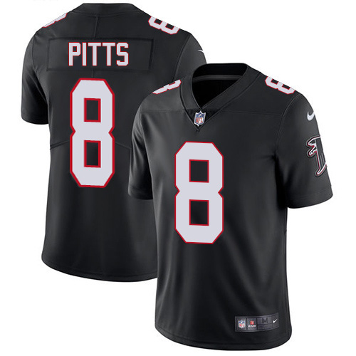 Falcons #8 Kyle Pitts Black Alternate Men's Stitched Vapor Untouchable Limited Jersey cheap jerseys for sale - CheapJerseys.Shop