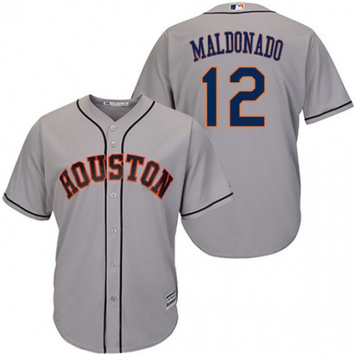 Houston Astros #12 Martin Maldonado Grey New Cool Base Stitched Jersey Men's cheap jerseys for sale - CheapJerseys.Shop