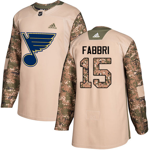 St. Louis Blues #15 Robby Fabbri Camo Authentic 2017 Veterans Day Stitched Jersey Men's cheap jerseys for sale - CheapJerseys.Shop