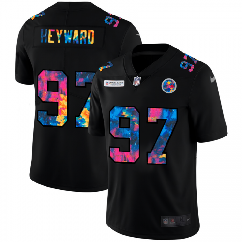 Pittsburgh Pittsburgh Steelers #97 Cameron Heyward Men's Multi-Color Black 2020 Crucial Catch Vapor Untouchable Limited Jersey Men's cheap jerseys for sale - CheapJerseys.Shop
