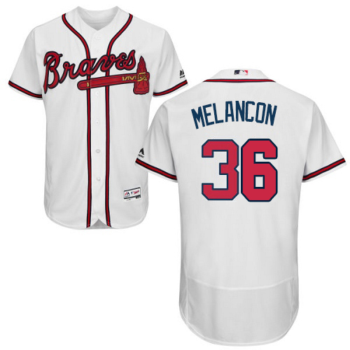 Atlanta Braves #36 Mark Melancon White Flexbase Authentic Collection Stitched Jersey Men's cheap jerseys for sale - CheapJerseys.Shop