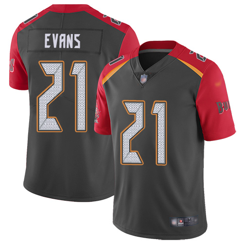 Tampa Bay Buccaneers #21 Justin Evans Gray Men's Stitched Limited Inverted Legend Jersey Men's cheap jerseys for sale - CheapJerseys.Shop