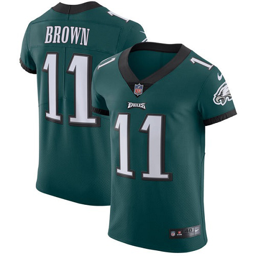 Eagles #11 A.J. Brown Green Team Color Men's Stitched Vapor Untouchable Elite Jersey cheap jerseys for sale - CheapJerseys.Shop
