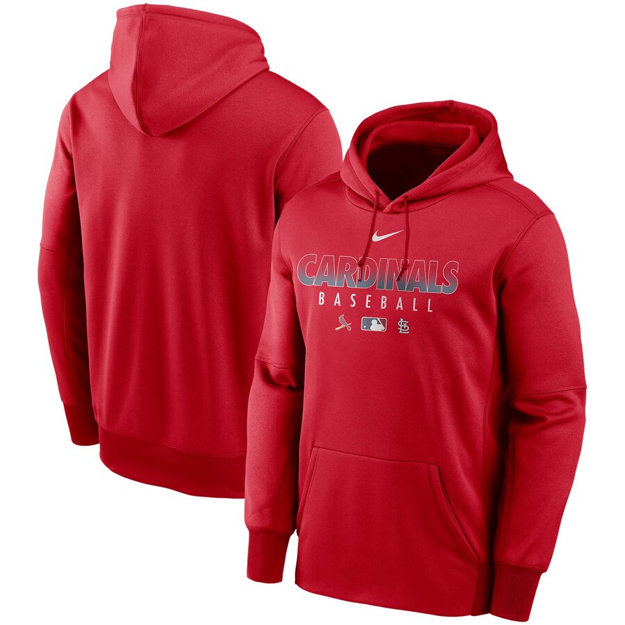 Men's St. Louis Cardinals Red Authentic Collection Therma Performance Pullover Hoodie cheap jerseys for sale - CheapJerseys.Shop