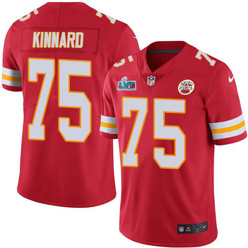 Chiefs #75 Darian Kinnard Red Team Color Super Bowl LVII Patch Youth Stitched Vapor Untouchable Limited Jersey cheap jerseys for sale - CheapJerseys.Shop