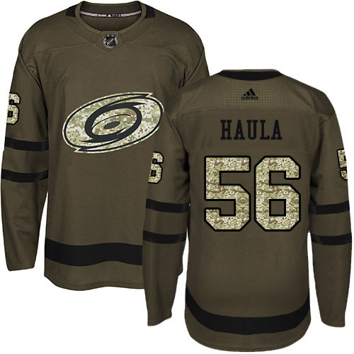 Carolina Hurricanes #56 Erik Haula Green Salute to Service Stitched Jersey Men's cheap jerseys for sale - CheapJerseys.Shop
