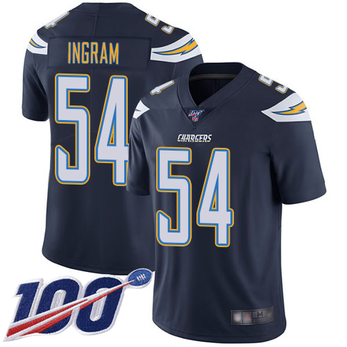 Los Angeles Chargers #54 Melvin Ingram Navy Blue Team Color Men's Stitched 100th Season Vapor Limited Jersey Men's cheap jerseys for sale - CheapJerseys.Shop