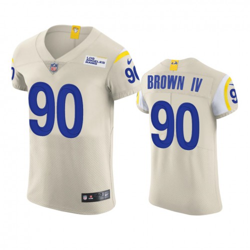 Los Angeles Los Angeles Rams #90 Earnest Brown IV Men's Vapor Elite Player Jersey - Bone Men's cheap jerseys for sale - CheapJerseys.Shop