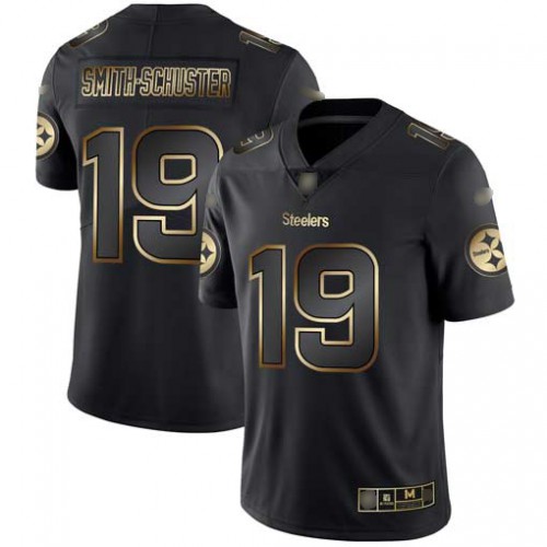 Pittsburgh Steelers #19 JuJu Smith-Schuster Black/Gold Men's Stitched Vapor Untouchable Limited Jersey Men's cheap jerseys for sale - CheapJerseys.Shop