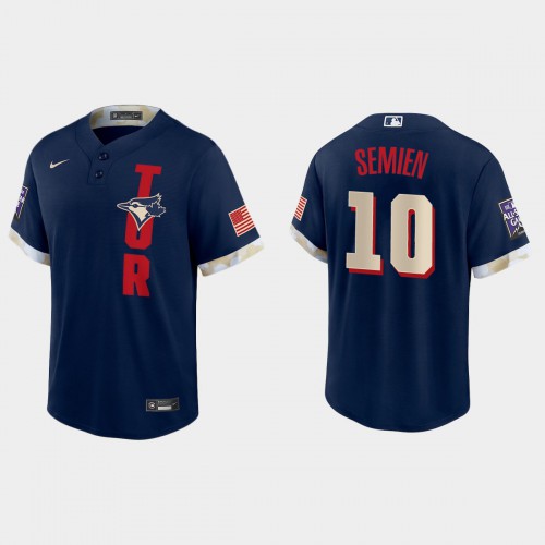 Toronto Toronto Blue Jays #10 Marcus Semien 2021 All Star Game Fan's Version Navy Jersey Men's cheap jerseys for sale - CheapJerseys.Shop