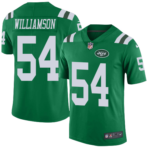 New York Jets #54 Avery Williamson Green Men's Stitched Limited Rush Jersey Men's cheap jerseys for sale - CheapJerseys.Shop
