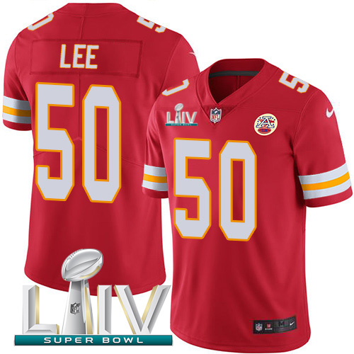 Kansas City Chiefs #50 Darron Lee Red Super Bowl LIV 2020 Team Color Men's Stitched Vapor Untouchable Limited Jersey Men's cheap jerseys for sale - CheapJerseys.Shop