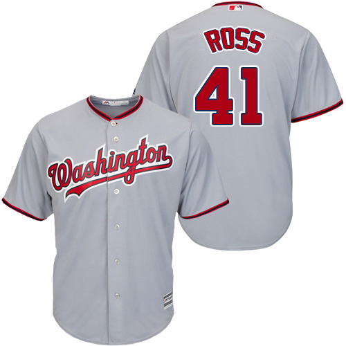 Washington Nationals #41 Joe Ross Grey New Cool Base Stitched Jersey Men's cheap jerseys for sale - CheapJerseys.Shop