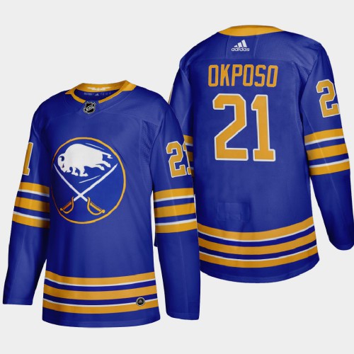 Buffalo Buffalo Sabres #21 Kyle Okposo Men's 2020-21 Home Authentic Player Stitched Jersey Royal Blue Men's cheap jerseys for sale - CheapJerseys.Shop
