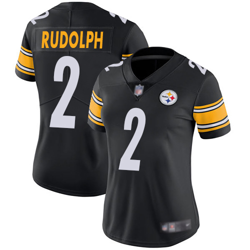 Pittsburgh Steelers #2 Mason Rudolph Black Team Color Women's Stitched Vapor Untouchable Limited Jersey Womens cheap jerseys for sale - CheapJerseys.Shop