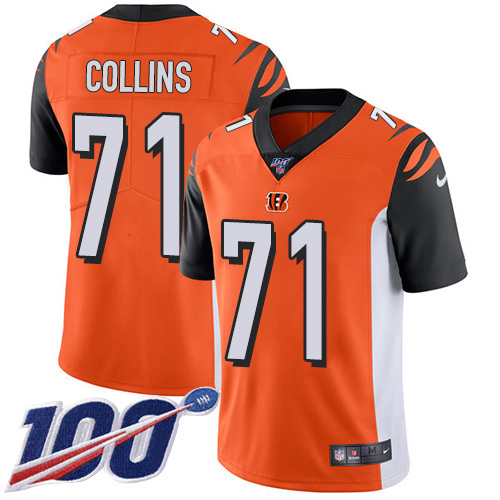 Bengals #71 La'el Collins Orange Alternate Youth Stitched 100th Season Vapor Untouchable Limited Jersey cheap jerseys for sale - CheapJerseys.Shop