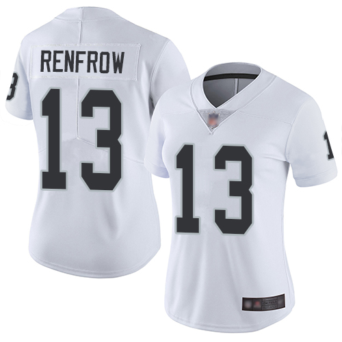 Las Vegas Raiders #13 Hunter Renfrow White Women's Stitched Vapor Untouchable Limited Jersey Womens cheap jerseys for sale - CheapJerseys.Shop