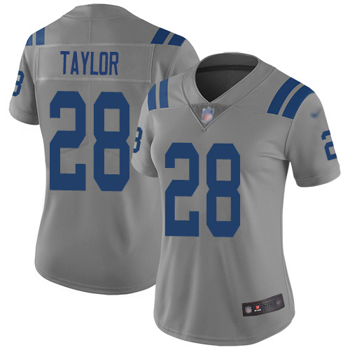Colts #28 Jonathan Taylor Gray Women's Stitched Limited Inverted Legend Jersey cheap jerseys for sale - CheapJerseys.Shop