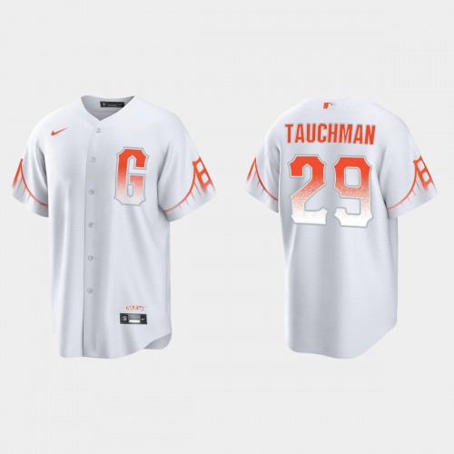 San Francisco San Francisco Giants #29 Mike Tauchman Men's 2021 City Connect White Fan's Version Jersey Men's cheap jerseys for sale - CheapJerseys.Shop
