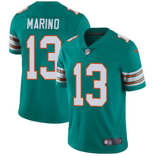 Dolphins #13 Dan Marino Aqua Green Alternate Men's Stitched Vapor Untouchable Limited Jersey cheap jerseys for sale - CheapJerseys.Shop