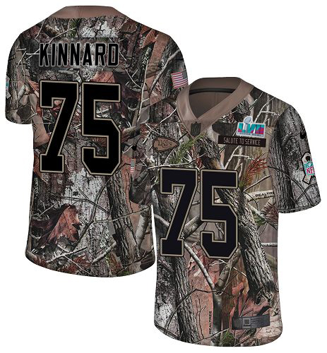 Chiefs #75 Darian Kinnard Camo Super Bowl LVII Patch Youth Stitched Limited Rush Realtree Jersey cheap jerseys for sale - CheapJerseys.Shop