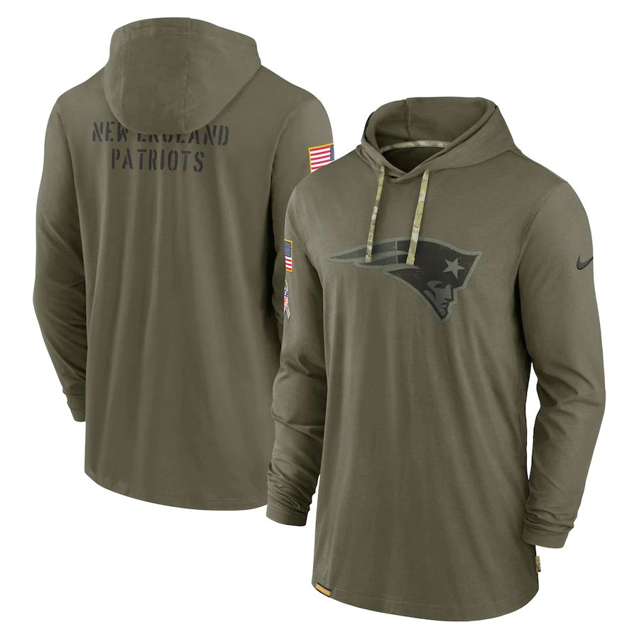 New England Patriots 2022 Salute To Service Tonal Pullover Hoodie - Olive cheap jerseys for sale - CheapJerseys.Shop