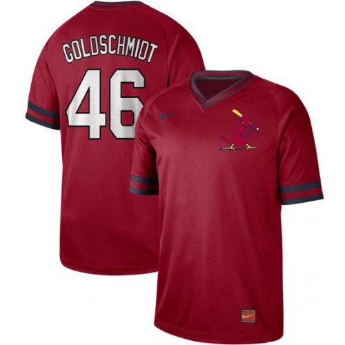 St.Louis Cardinals #46 Paul Goldschmidt Red Authentic Cooperstown Collection Stitched Jersey Men's cheap jerseys for sale - CheapJerseys.Shop