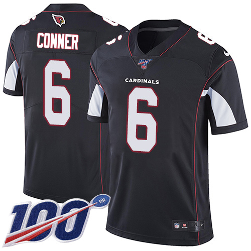 Cardinals #6 James Conner Black Alternate Men's Stitched 100th Season Vapor Limited Jersey cheap jerseys for sale - CheapJerseys.Shop