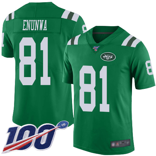 New York Jets #81 Quincy Enunwa Green Men's Stitched Limited Rush 100th Season Jersey Men's cheap jerseys for sale - CheapJerseys.Shop
