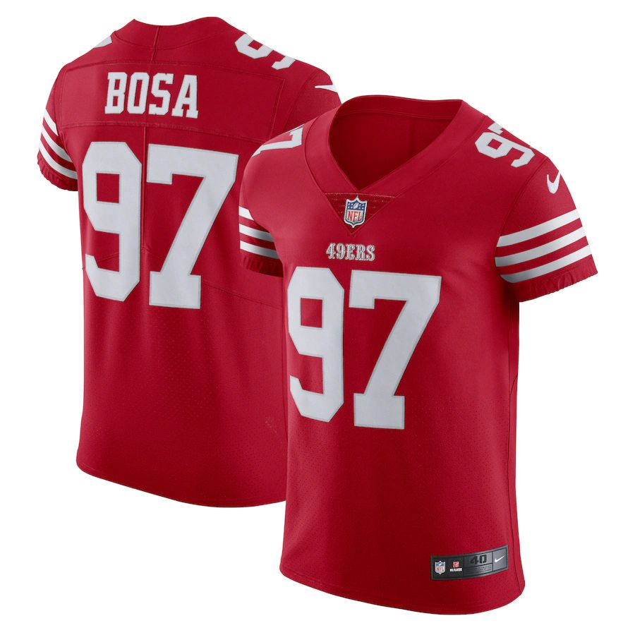 San Francisco 49ers #97 Nick Bosa Scarlet Men's 2022-23 Authentic Stitched Vapor Untouchable Elite Jersey cheap jerseys for sale - CheapJerseys.Shop