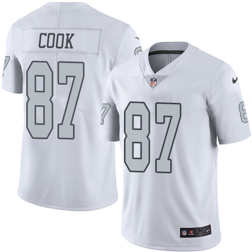 Las Vegas Raiders #87 Jared Cook White Youth Stitched Limited Rush Jersey Youth cheap jerseys for sale - CheapJerseys.Shop