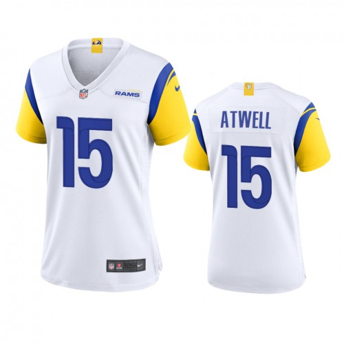 Los Angeles Los Angeles Rams #15 Tutu Atwell Women's Alternate Game Jersey - White Womens cheap jerseys for sale - CheapJerseys.Shop