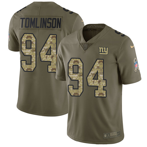 New York Giants #94 Dalvin Tomlinson Olive/Camo Men's Stitched Limited 2017 Salute To Service Jersey Men's cheap jerseys for sale - CheapJerseys.Shop