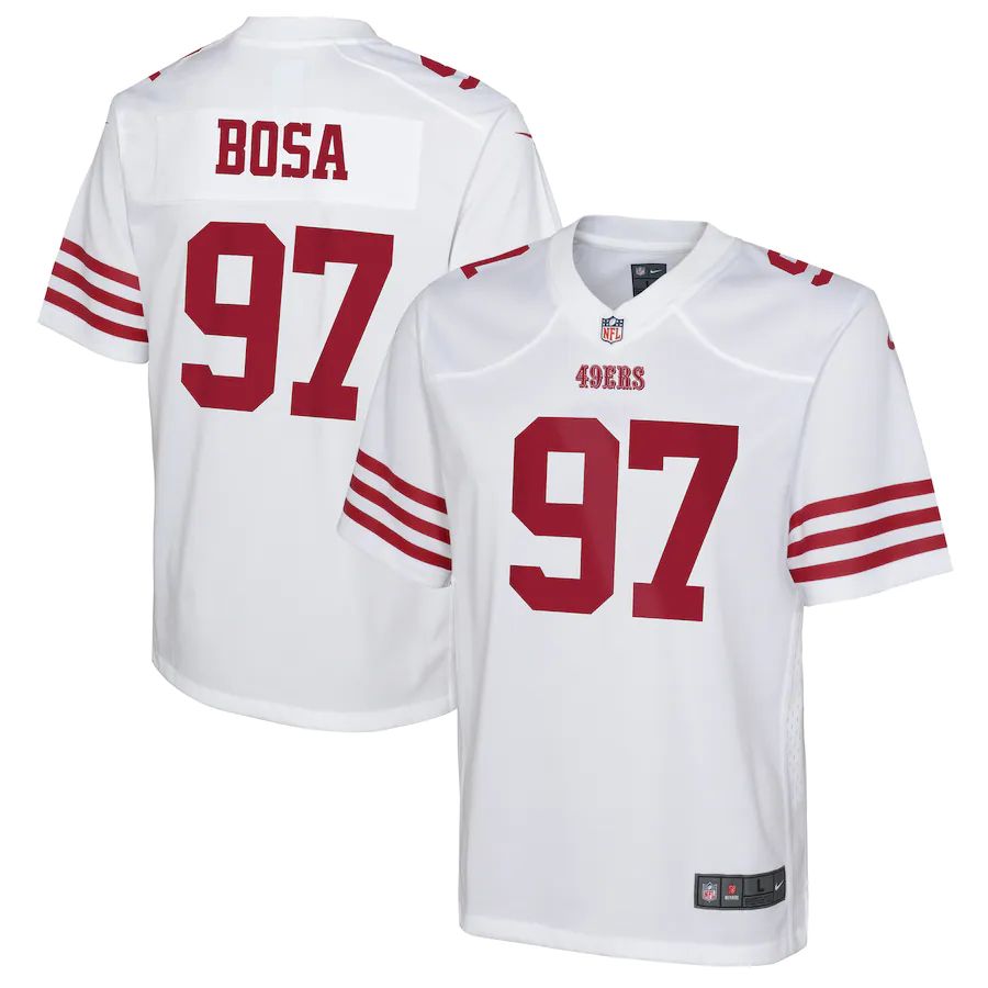 San Francisco 49ers #97 Nick Bosa White Youth 2022-23 Game Jersey cheap jerseys for sale - CheapJerseys.Shop