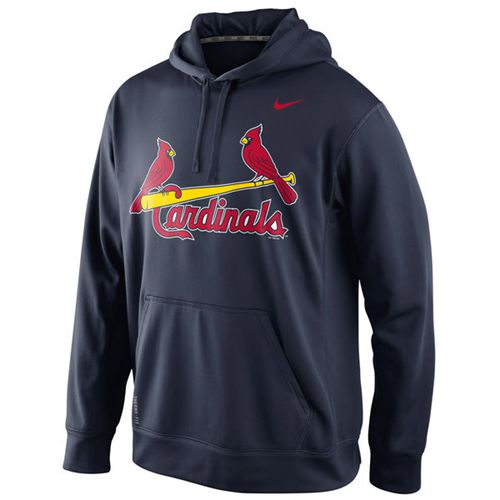 St.Louis Cardinals KO Wordmark Performance Navy Hoodie cheap jerseys for sale - CheapJerseys.Shop