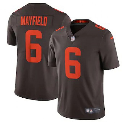 Cleveland Cleveland Browns #6 Baker Mayfield Men's Brown Alternate 2020 Vapor Limited Jersey Men's cheap jerseys for sale - CheapJerseys.Shop