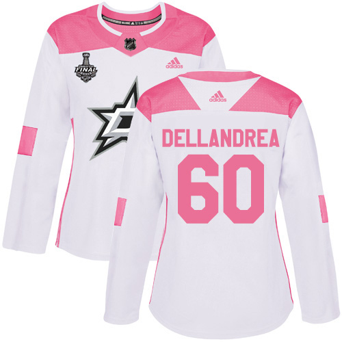 Dallas Stars #60 Ty Dellandrea White/Pink Authentic Fashion Women's 2020 Stanley Cup Final Stitched Jersey Womens cheap jerseys for sale - CheapJerseys.Shop