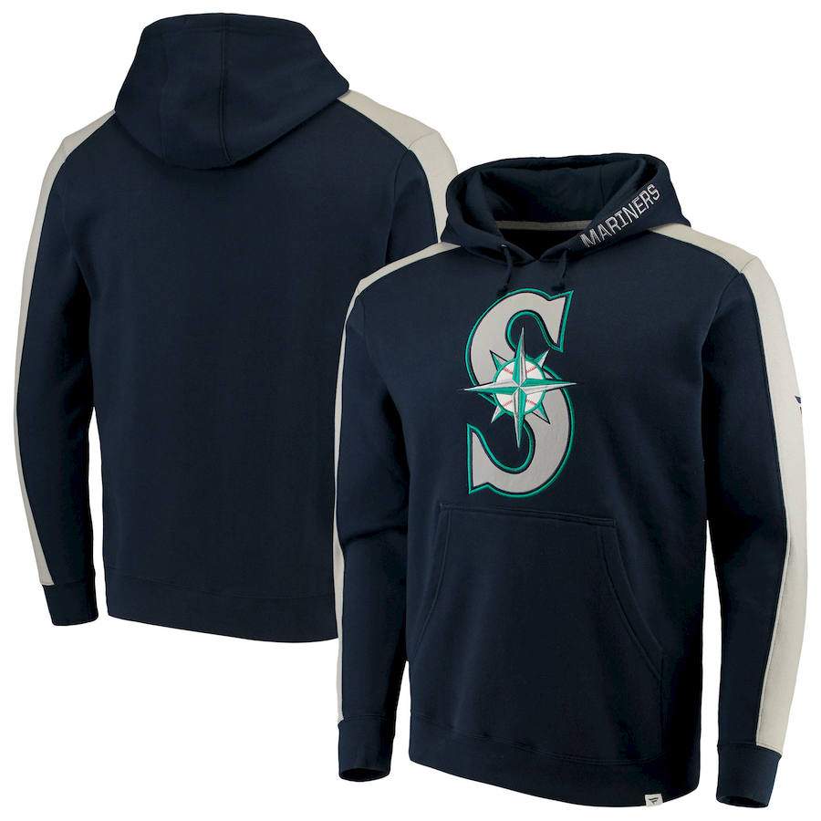 Seattle Mariners Fanatics Branded Iconic Fleece Pullover Hoodie Navy cheap jerseys for sale - CheapJerseys.Shop