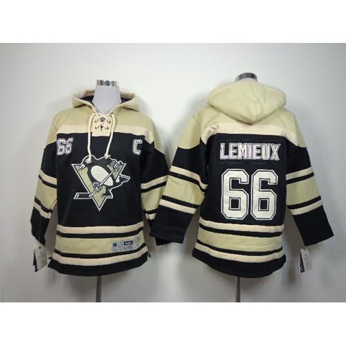Pittsburgh Penguins #66 Mario Lemieux Black Sawyer Hooded Sweatshirt Stitched Youth Jersey Youth cheap jerseys for sale - CheapJerseys.Shop