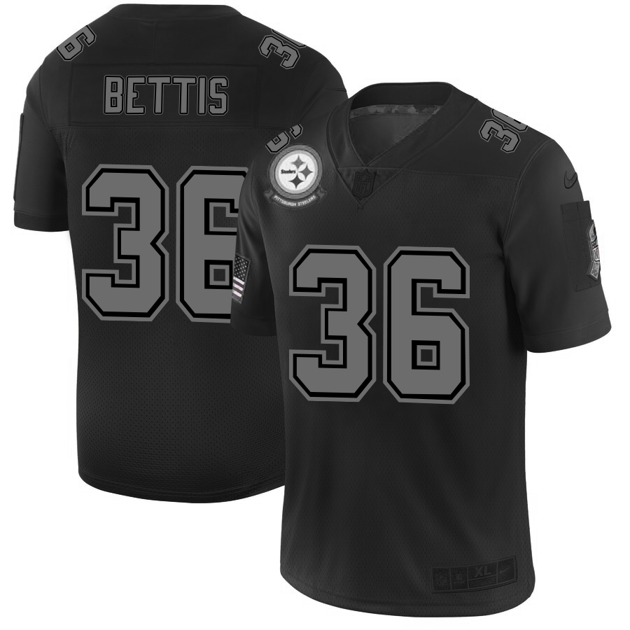 Pittsburgh Steelers #36 Jerome Bettis Men's Black 2019 Salute To Service Limited Stitched Jersey cheap jerseys for sale - CheapJerseys.Shop