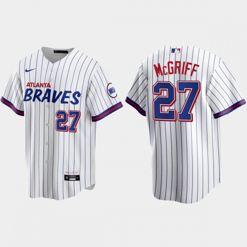 Atlanta Atlanta Braves #27 Fred Mcgriff White Men's 2021 City Connect Replica Jersey Men's cheap jerseys for sale - CheapJerseys.Shop