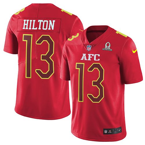 Colts #13 T.Y. Hilton Red Youth Stitched Limited AFC 2017 Pro Bowl Jersey cheap jerseys for sale - CheapJerseys.Shop