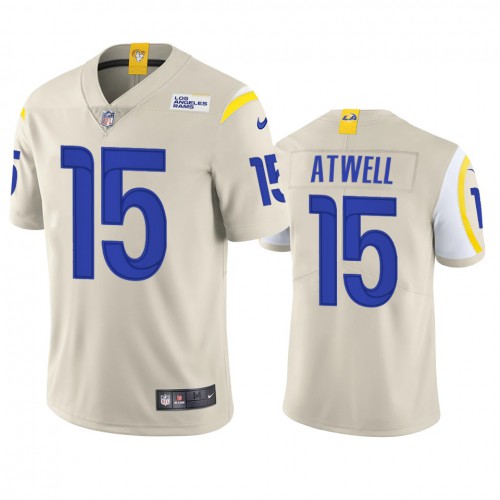 Los Angeles Los Angeles Rams #15 Tutu Atwell Men's Vapor Limited Jersey - Bone Men's cheap jerseys for sale - CheapJerseys.Shop