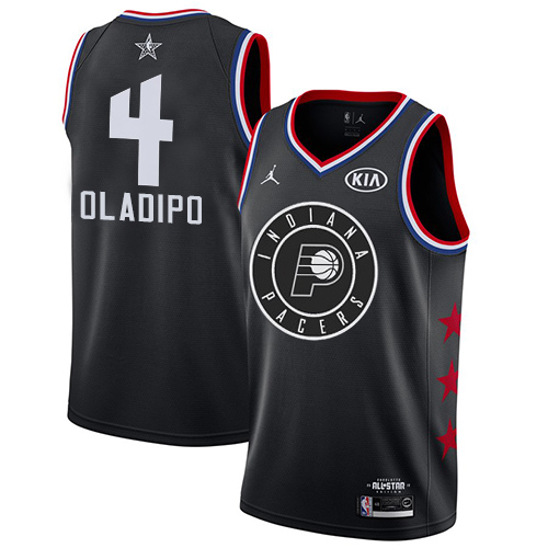 Indiana Pacers #4 Victor Oladipo Black Jordan Swingman 2019 All-Star Game Jersey Mens cheap jerseys for sale - CheapJerseys.Shop
