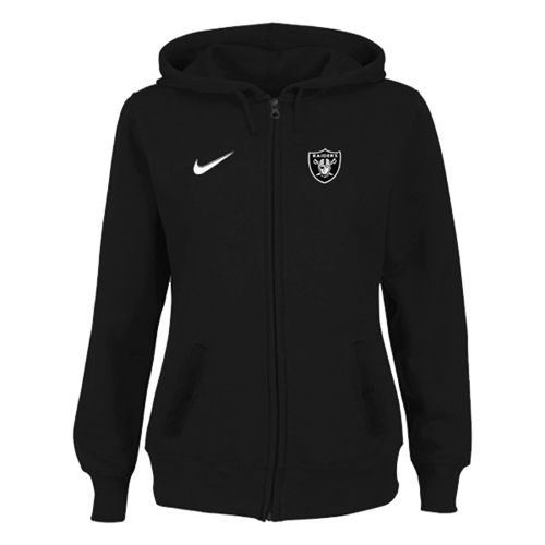 Women's Las Vegas Raiders Stadium Rally Full Zip Hoodie Black cheap jerseys for sale - CheapJerseys.Shop