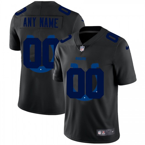 Indianapolis Colts Custom Men's Team Logo Dual Overlap Limited Jersey Black cheap jerseys for sale - CheapJerseys.Shop