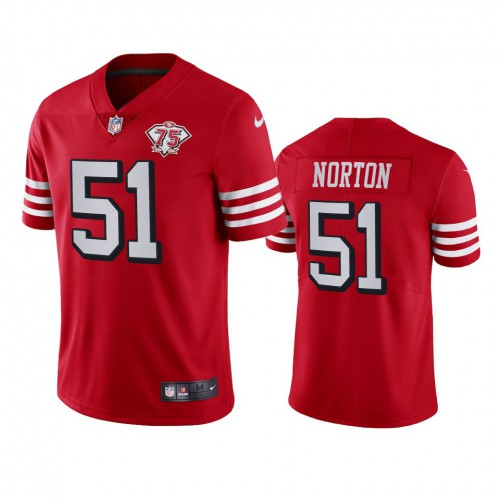San Francisco 49ers #51 Ken Norton Red Rush Youth 75th Anniversary Stitched Vapor Untouchable Limited Jersey Youth cheap jerseys for sale - CheapJerseys.Shop